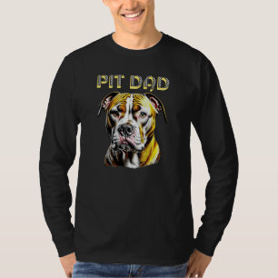 Pit Bull Vater Hundeliebhaber T-Shirt