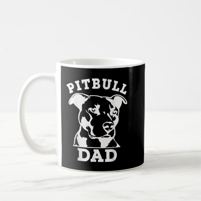 Pit Bull Vater T - Shirt (Pitbuli T-Shirt, Pitbull Kaffeetasse (Links)