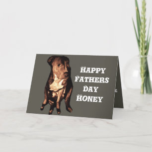 PIT BULL VATERTAG KARTE