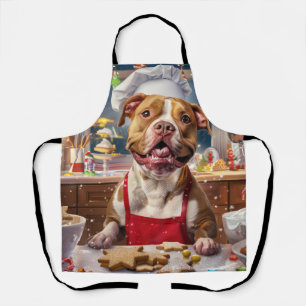 Pit Bull Weihnachtsbäckerei: Festliches Weihnachte Schürze