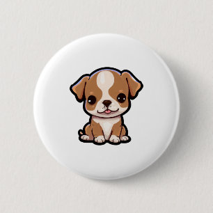 Pit Bull Welpe #6 Button