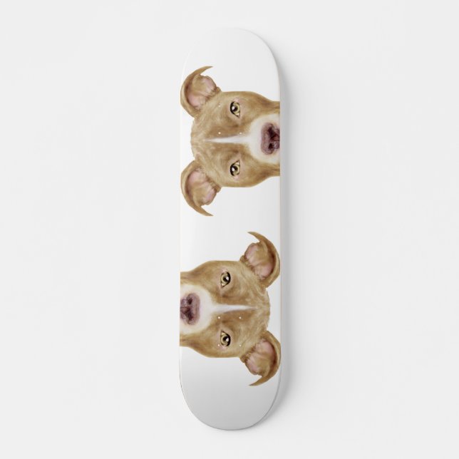 Pit bulle Skateboard par miart (Devant)