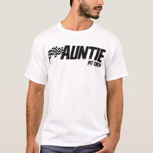 Pit Crew Auntie Race Birthday Family Racing Tante T-Shirt