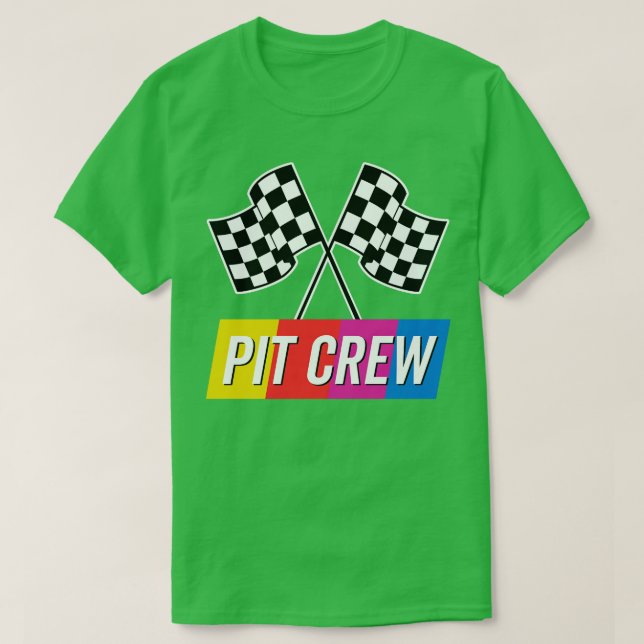 Pit Crew farbig T-Shirt (Design vorne)