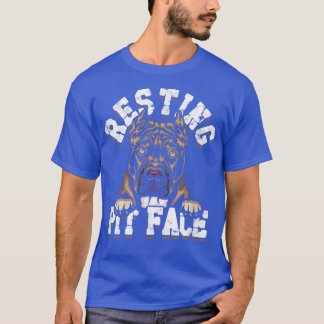 Pit Face Pitbull Besitzer Liebe Spaß T-Shirt
