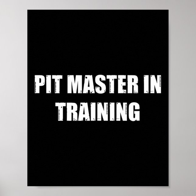 Pit Master in Ausbildung Master die Kunst der Gril Poster (Vorne)