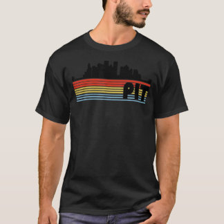 PIT Pittsburgh Retro Regenbogen Strichen Stadt T-Shirt