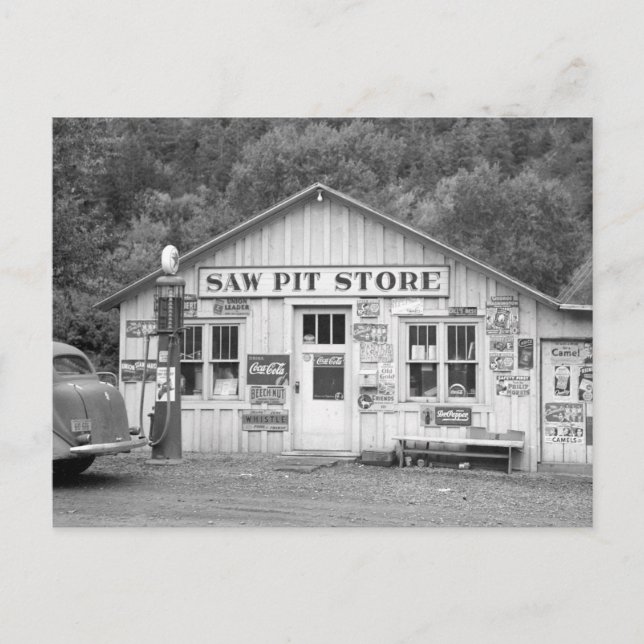 Pit Store sägen, 1940 Postkarte (Vorderseite)