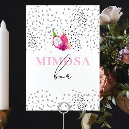 Pitaya Dragon Fruit Baby Sprinkle Tafelschilder Tischnummer