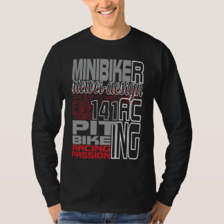 Pitbike-Mini-Bike-Motorrad-Rennsport-Biker-Rennfah T-Shirt