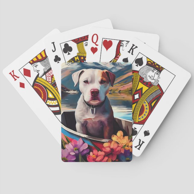 Pitbuli auf dem Paddel: Ein Landschaftliches Abent Spielkarten (Rückseite)