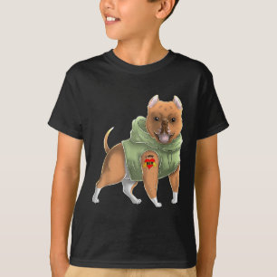 Pitbuli I Liebe Mama Tattoo Hundeshirt Sonnenmütte T-Shirt