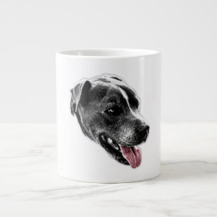 Pitbuli Mix Portrait Tasse