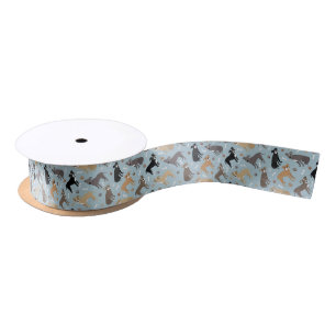 Pitbuli Paws and Bones Satinband