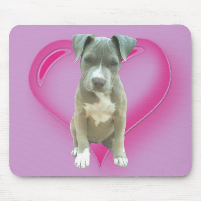 Pitbuli Welpenmousepad Mousepad (Vorne)