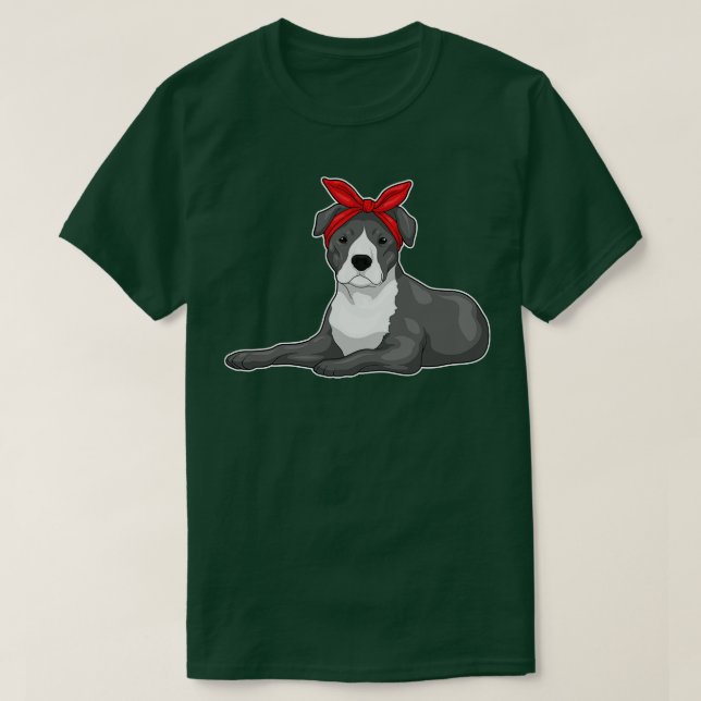 Pitbull Bandana T-Shirt (Design vorne)