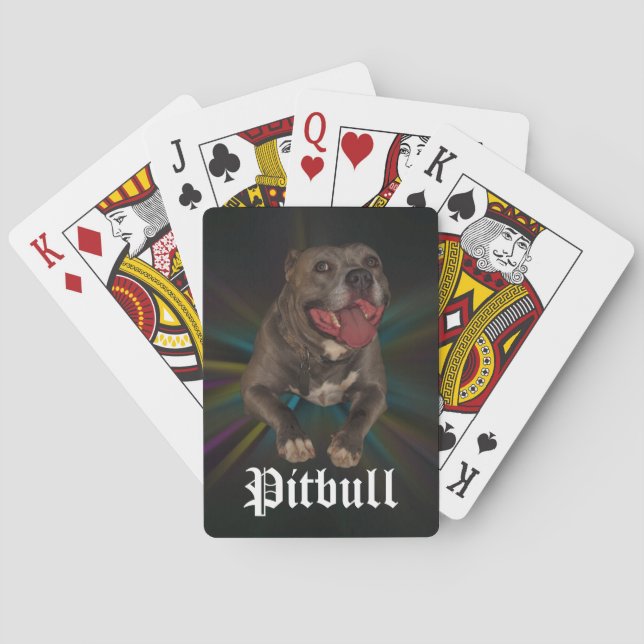 Pitbull Bicycle Playing Cards Spielkarten (Rückseite)