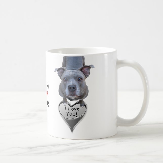 Pitbull Bully Love Mug (Droite)