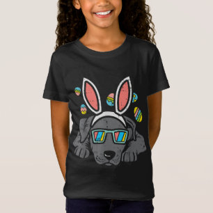 Pitbull Bunny Oars Brillen Ostereier Niedlich Hund T-Shirt