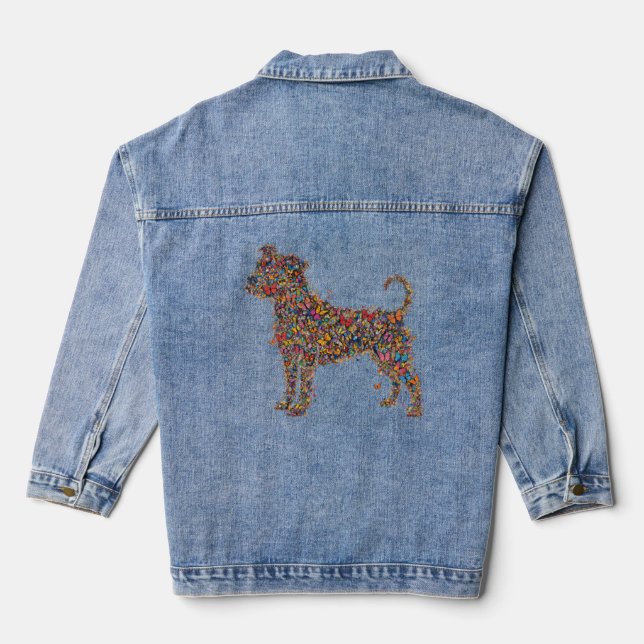 Pitbull Butterfly Silhouette Art | Bully Dog Lover (Verso)