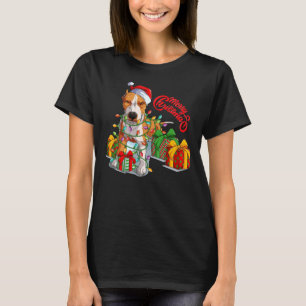 Pitbull Christmas Merry Pitmas Weihnachtsmann T-Shirt