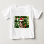 Pitbull Dog Christmas Tree Ornaments Snowman Baby T-shirt<br><div class="desc">Pitbull Hund Weihnachtsbaumschmuck Schneemann Doormat.Niedlich Pitbull Hund mit Weihnachtsbaumschmuck Schneemann im Hintergrund.</div>