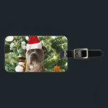 Pitbull Dog Christmas Tree Ornaments Snowman Gepäckanhänger<br><div class="desc">Pitbull Hund Weihnachtsbaumschmuck Schneemann Doormat.Niedlich Pitbull Hund mit Weihnachtsbaumschmuck Schneemann im Hintergrund.</div>