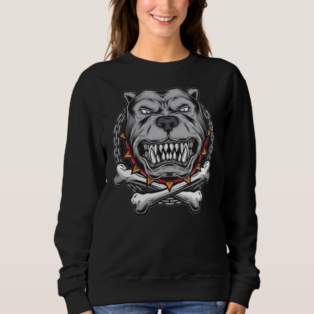 Pitbull Dog Classic Sweatshirt (Vorderseite)