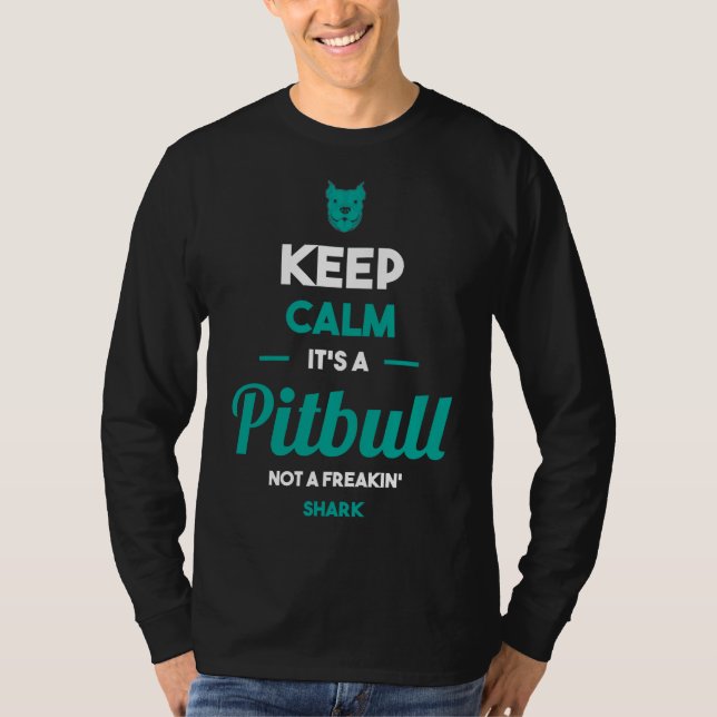 Pitbull Dog Design T-Shirt (Vorderseite)