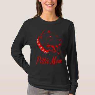 Pitbull Dog Lovers Pittie Mama Angepasst T-Shirt
