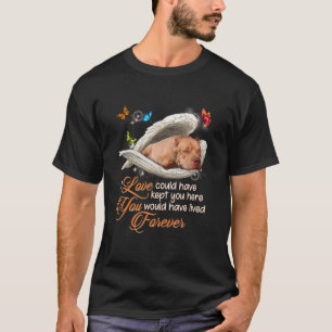 Pitbull Dog Paw Liebe Verlust des Hundes Schöne Ha T-Shirt