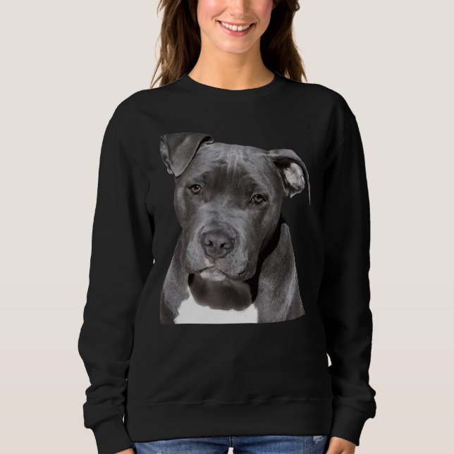 Pitbull Dog Sweatshirt (Vorderseite)