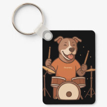 Pitbull Drummer Personalisiert Rock Drum
