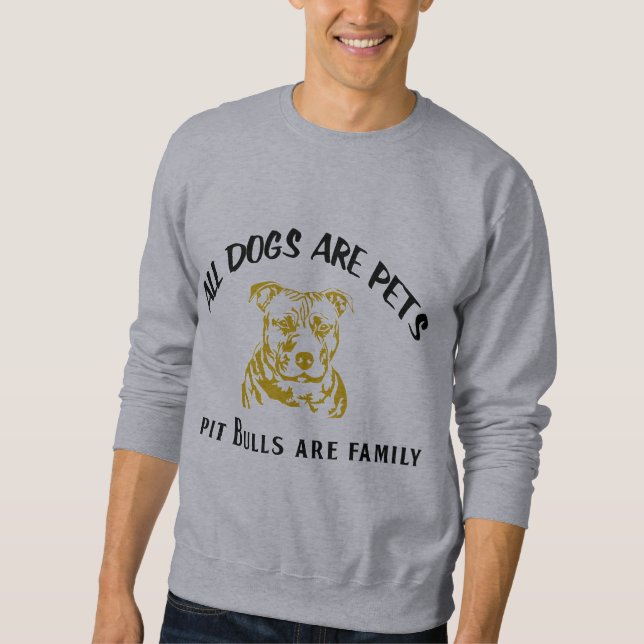 PITBULL FAMILIE SWEATSHIRT (Vorderseite)