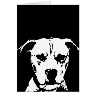 Pitbull Geschenke - Karte