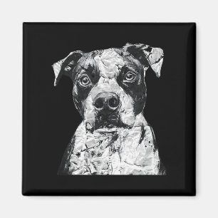 Pitbull Gesicht Niedlicher Hund Lover Männer Fraue Magnet