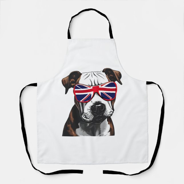 Pitbull Großbritannien Schürze (Vorderseite)