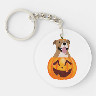 Pitbull Halloween Schlüsselanhänger