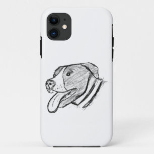 Pitbull handgezeichnetes Foto Hund Tierliebhaber Case-Mate iPhone Hülle