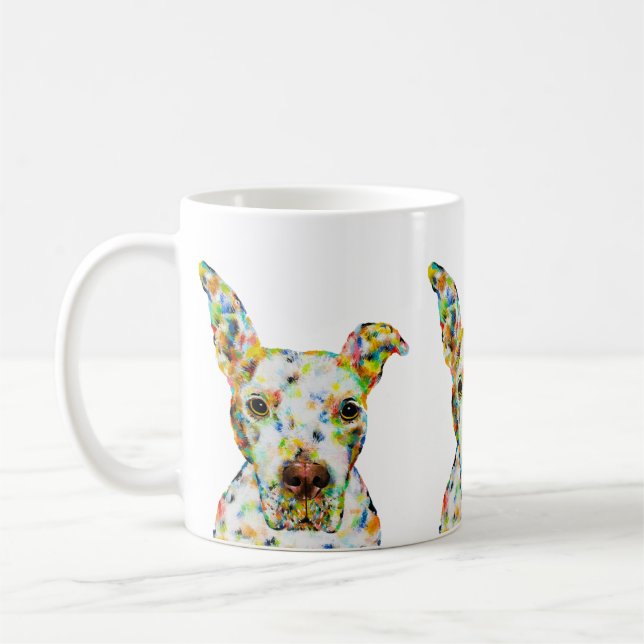 Pitbull Hund 11 oz. Tasse (Links)