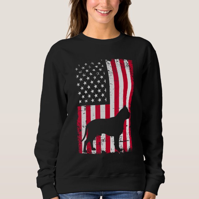 Pitbull Hund 1 Sweatshirt (Vorderseite)