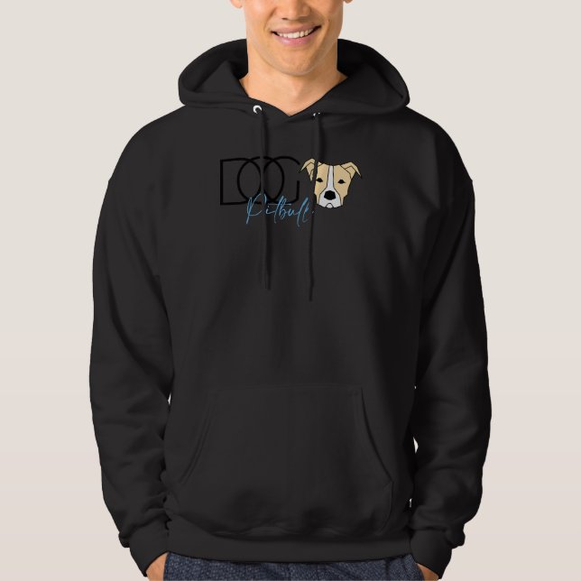 Pitbull Hund 261 Hoodie (Vorderseite)