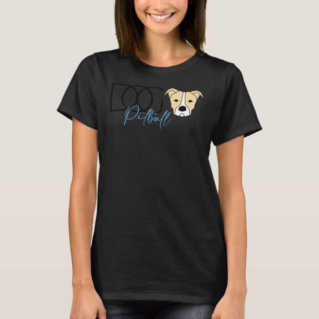 Pitbull Hund 261 T-Shirt (Vorderseite)