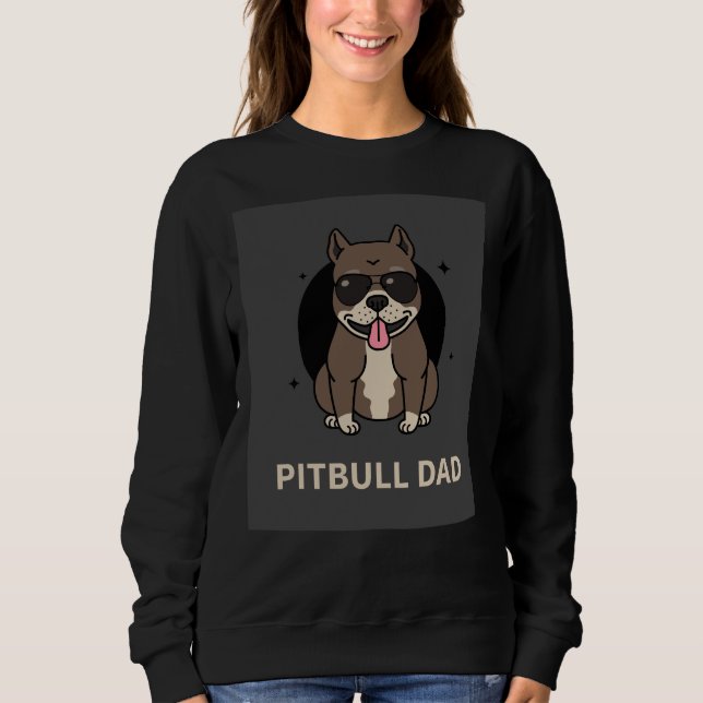 Pitbull Hund 62 Sweatshirt (Vorderseite)
