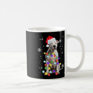 Pitbull Hund Frohe Dogmen Weihnachtsmann Pitbull W Kaffeetasse