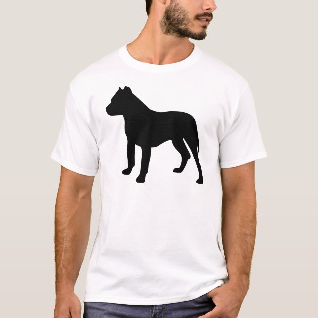 Pitbull Hund T-Shirt (Vorderseite)
