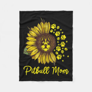 Pitbull Hund Tattoo I Liebe Mama Tattooot Lover Mo Fleecedecke
