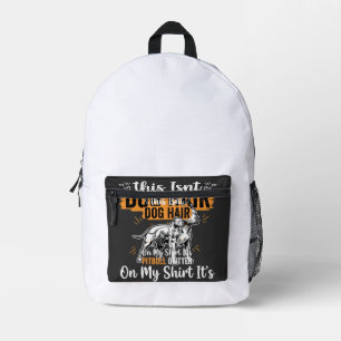 Pitbull-Hundehaar Glitter Lustiger Hund Bedruckter Rucksack