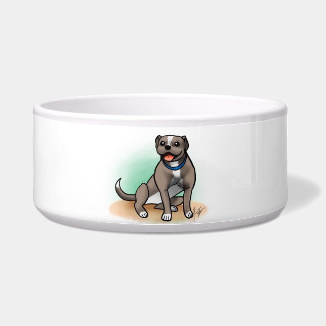 Pitbull Hundeschüssel Napf (Vorderseite)