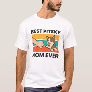 Pitbull Husky Dog Mama Beste Pitsky Mama je T-Shirt